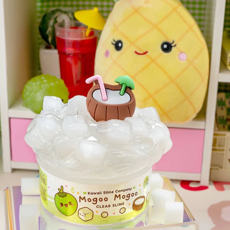 Kawaii Slime Co. Mogoo Mogoo Coconut Jelly Cube Clear Slime - OVERRATED