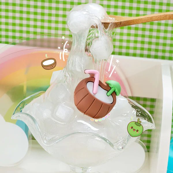 Kawaii Slime Co. Mogoo Mogoo Coconut Jelly Cube Clear Slime - OVERRATED