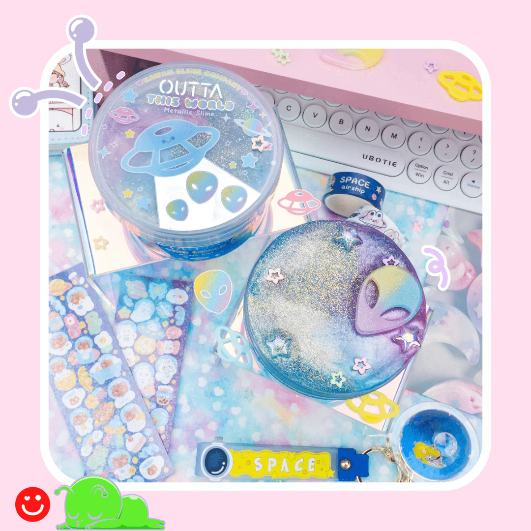 Kawaii Slime Co. Outta This World Metallic Slime - OVERRATED
