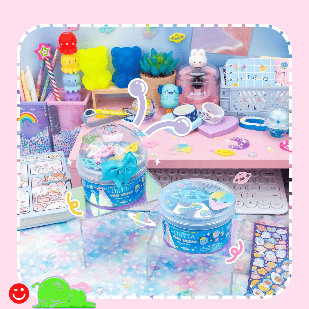 Kawaii Slime Co. Outta This World Metallic Slime - OVERRATED