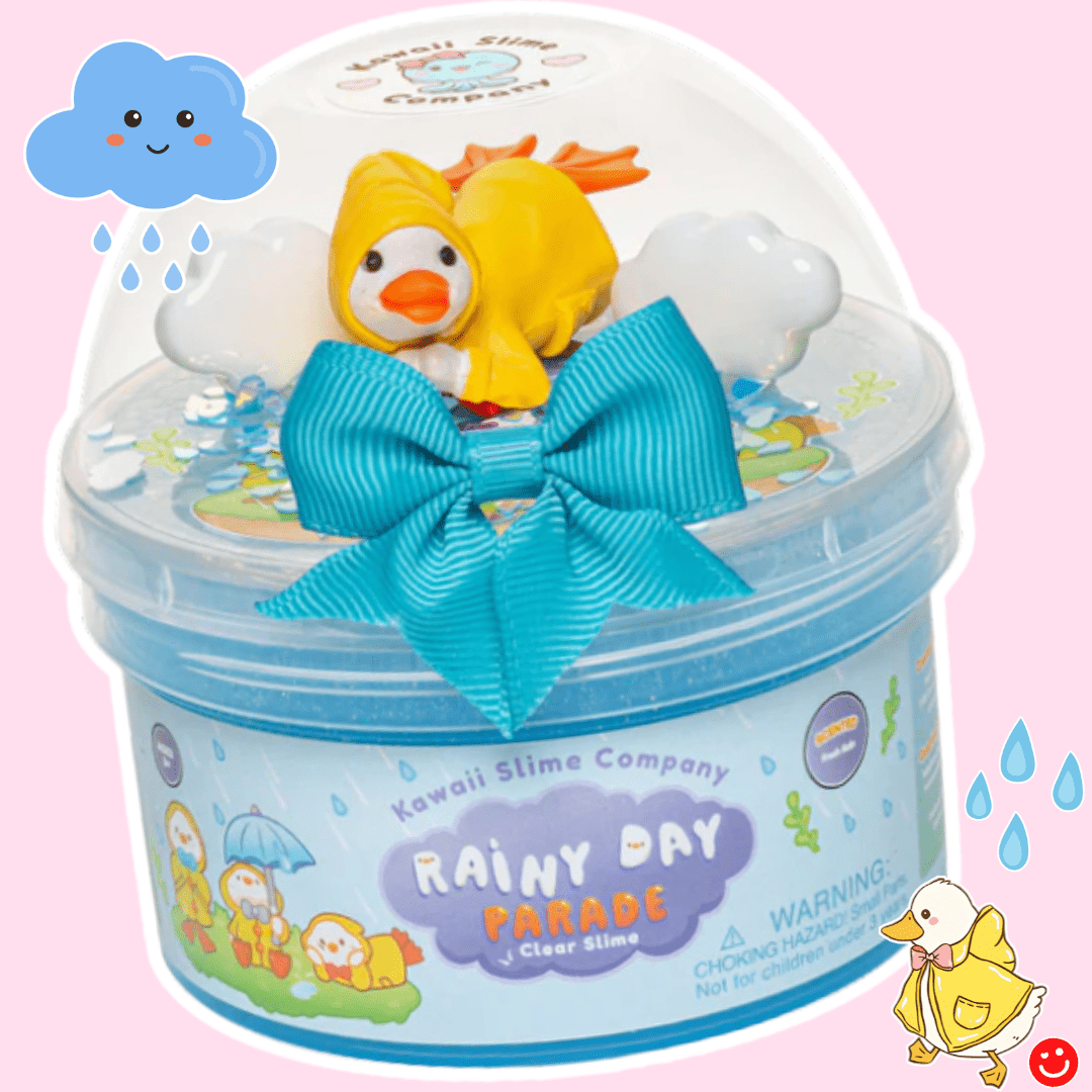 Kawaii Slime Co. Rainy Day Parade Clear Slime - OVERRATED