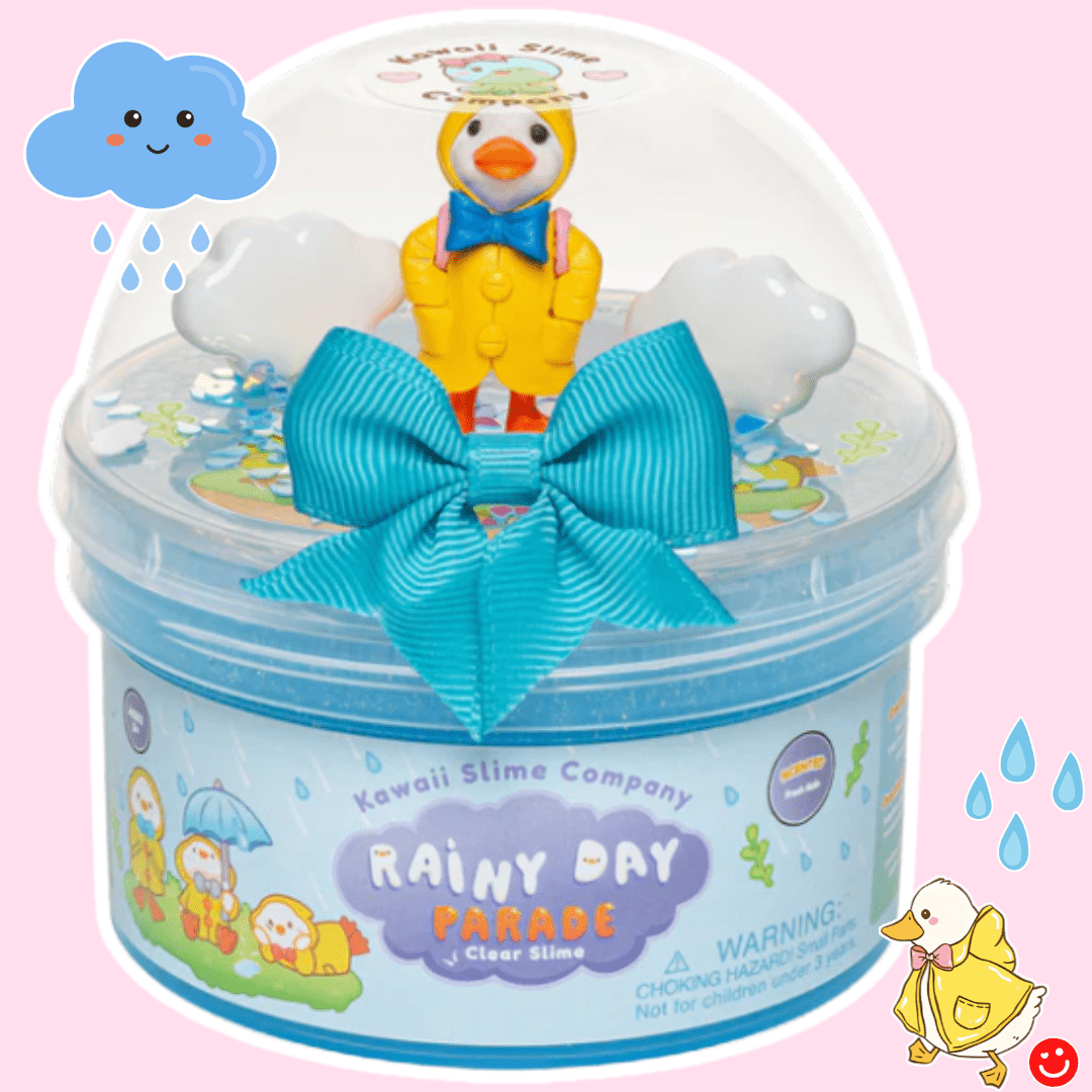 Kawaii Slime Co. Rainy Day Parade Clear Slime - OVERRATED