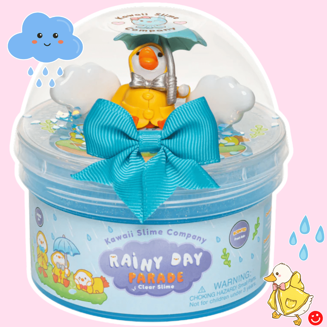 Kawaii Slime Co. Rainy Day Parade Clear Slime - OVERRATED