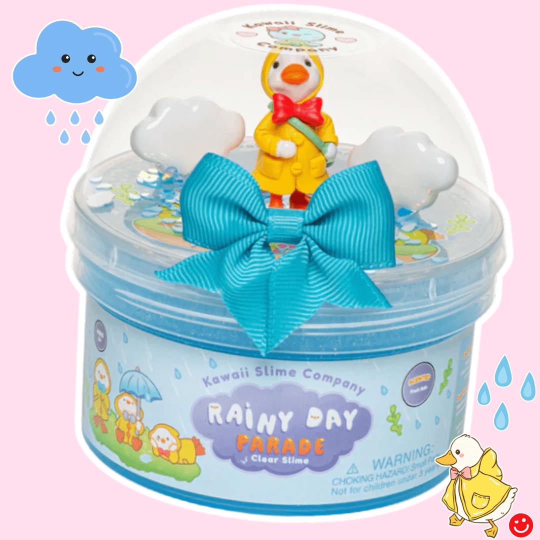 Kawaii Slime Co. Rainy Day Parade Clear Slime - OVERRATED