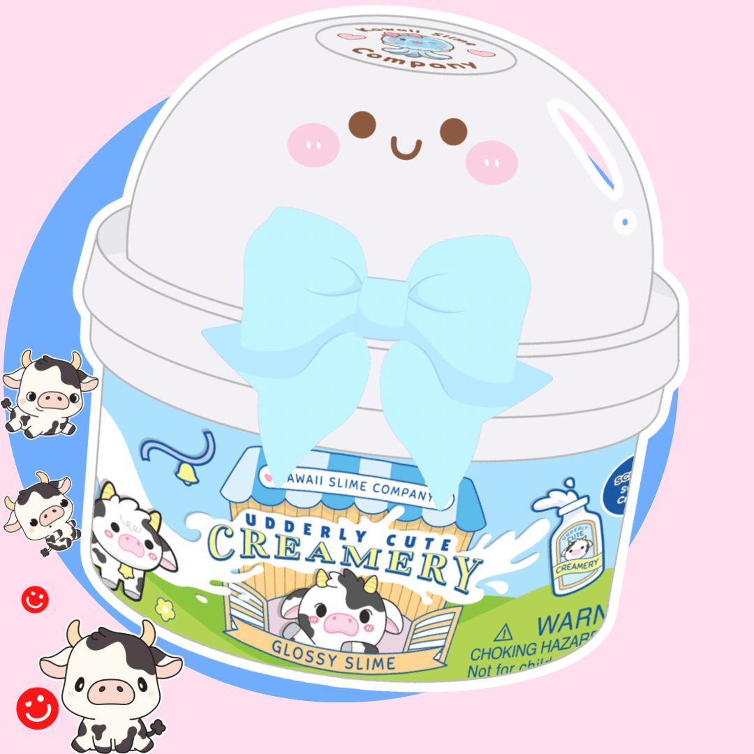 Kawaii Slime Co. Udderly Cute Creamery Glossy Slime - OVERRATED