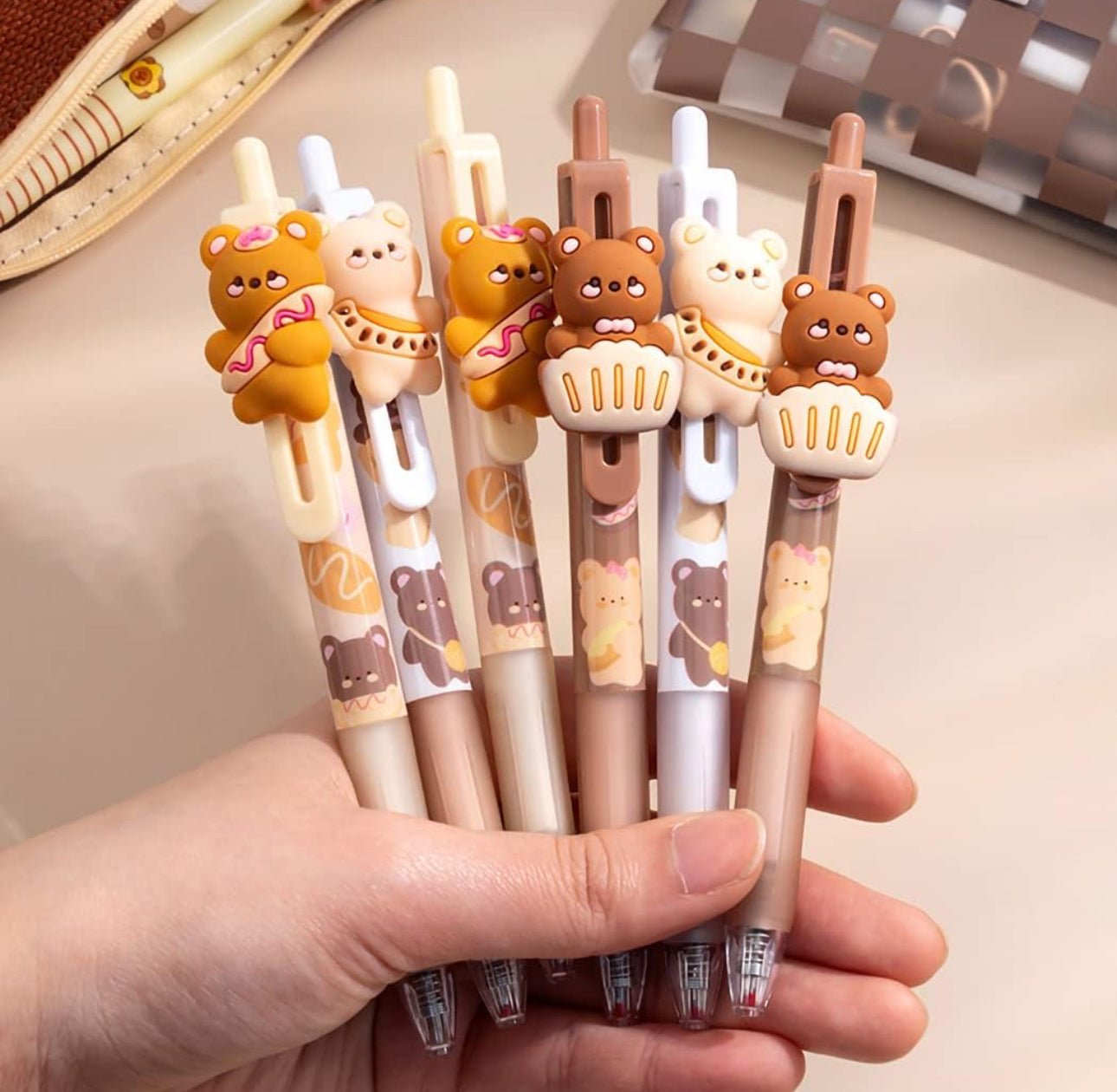 Kawaii Teddy Bear 0.5 mm Black Ink Ballpoint Pen - OVERRATED