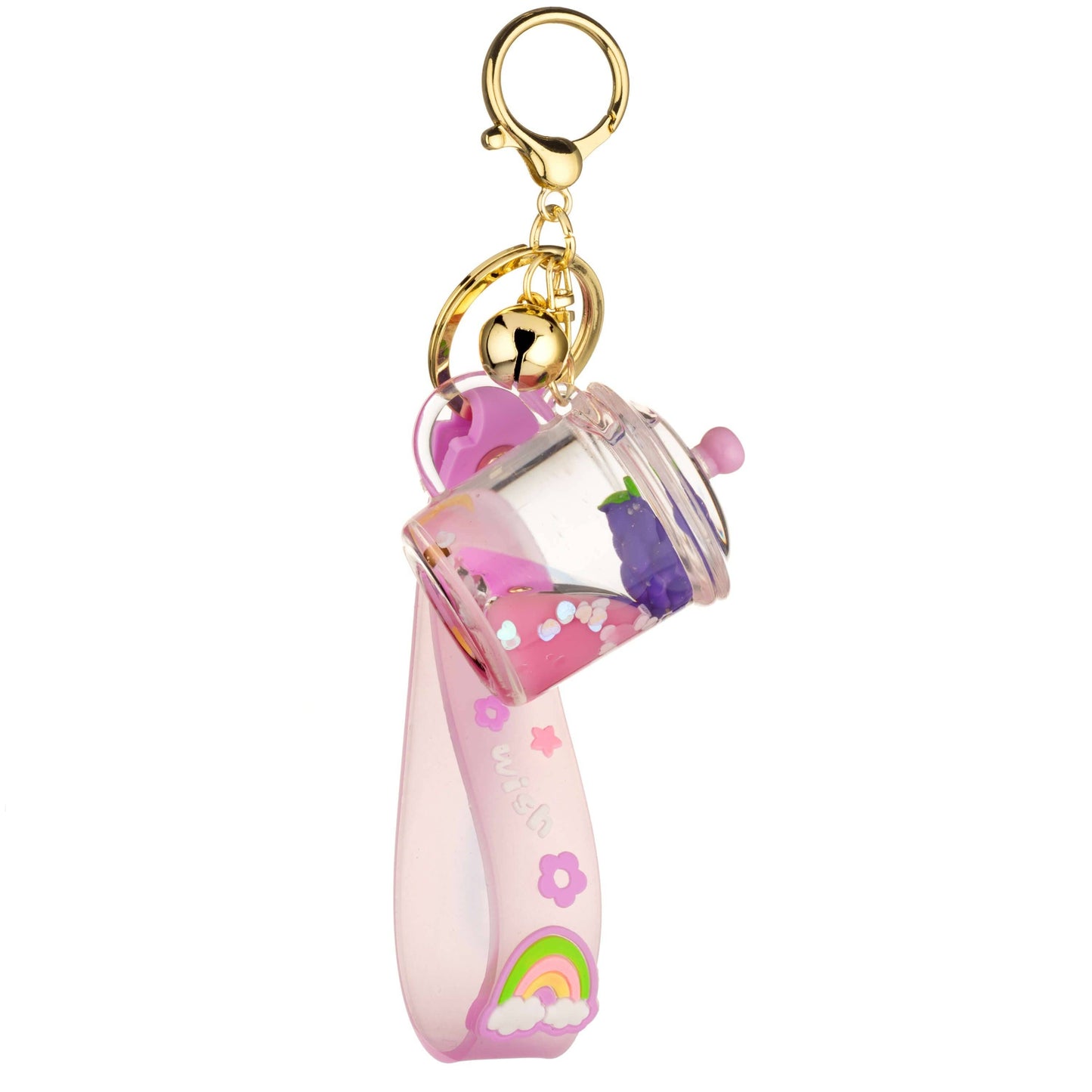KIRA KIRA Cookie Jar Liquid Effect Sensory Keychain in Purple💜 - OVERRATED