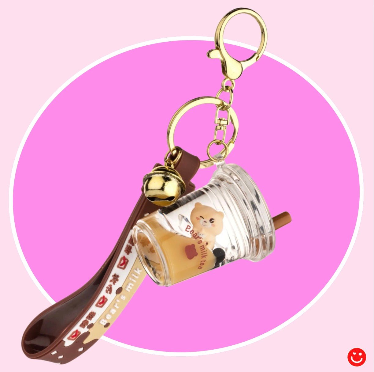 Kira Kira Kawaii Bear Milk Tea Keychain - OVERRATED