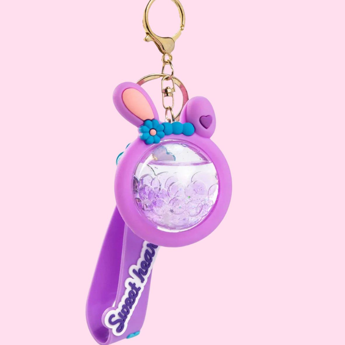 KIRA KIRA Sphere Purple Liquid Effect Sensory Keychain - OVERRATED