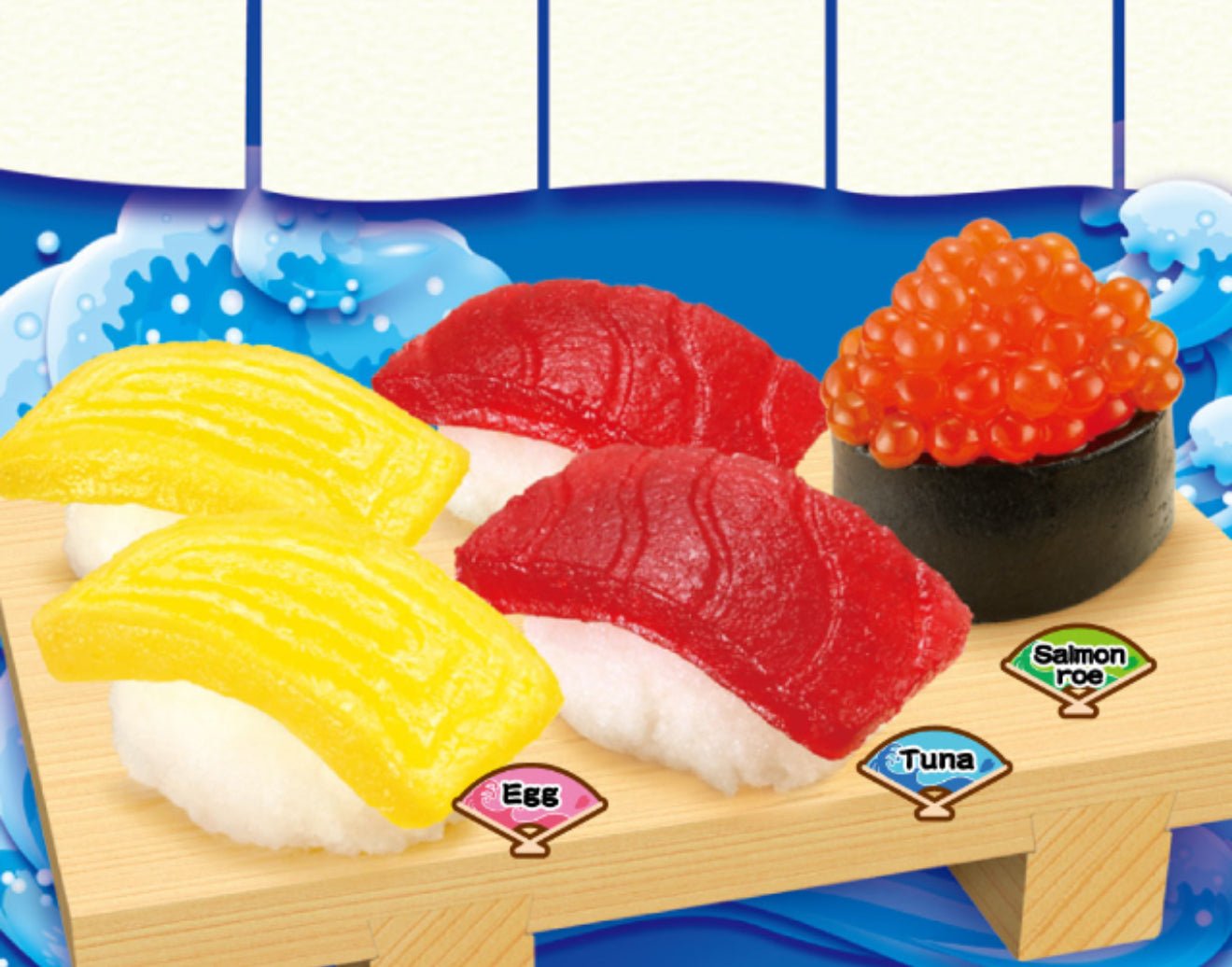 Japanese DIY candy kit Kracie Popin Cookin sushi candy making process - Overrated Korean Beauty & More