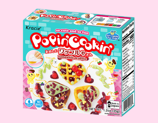 Kracie Popin’ Cookin’ Tanoshii Waffle DIY Candy Kit – Sweet & Fruity Dessert Set - OVERRATED