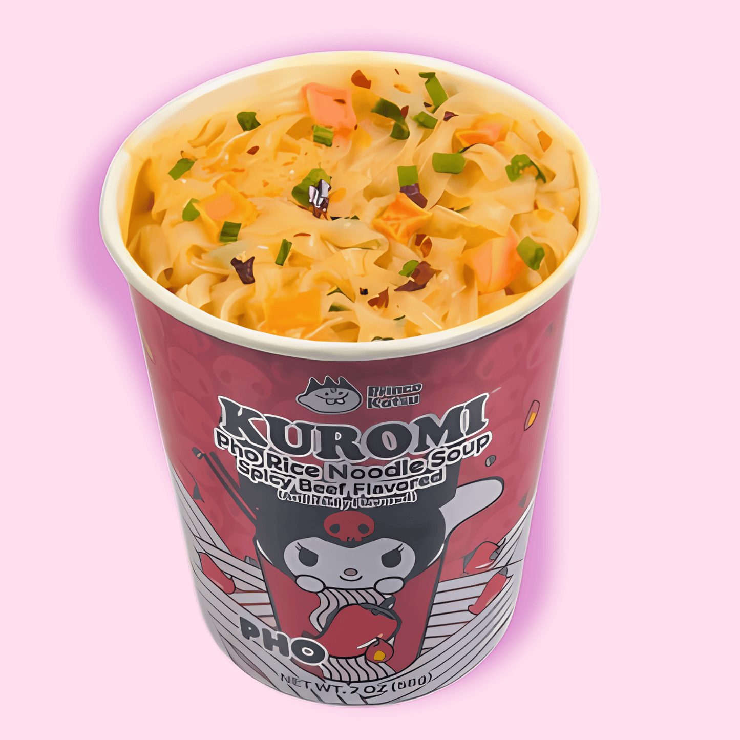Kuromi Spicy Beef Pho Noodle Soup Cup - OVERRATED