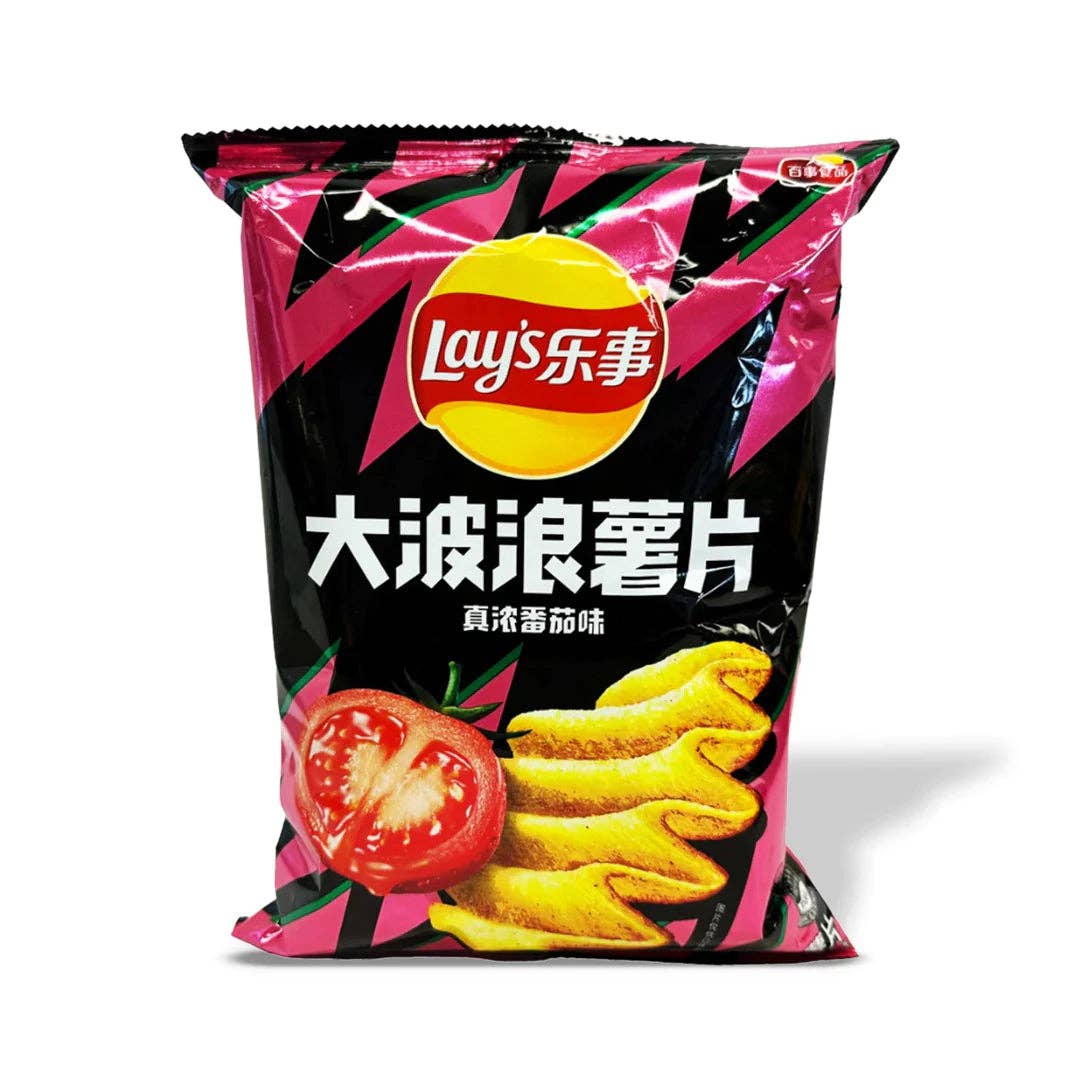 Lays Chips Pure Tomato (Wavy) - OVERRATED