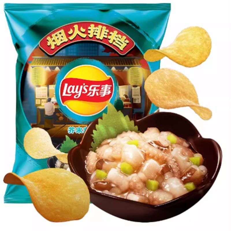 Lay’s Wasabi Octopus Flavored Potato Chips - OVERRATED