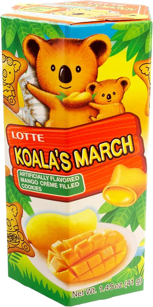 Lotte Koala's March Mango Creme Filled Cookies - OVERRATED