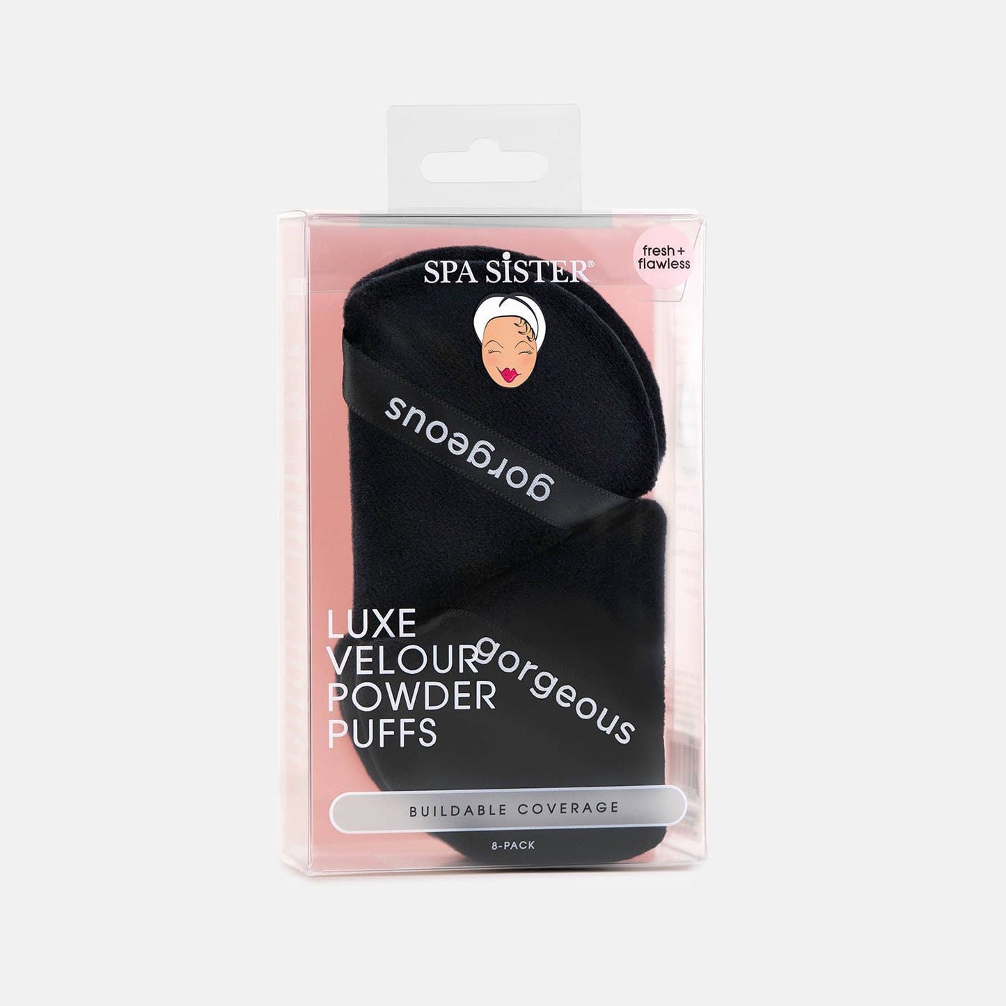 Luxe Velour Powder Puffs 8pc: Soft Pink Lovely - OVERRATED
