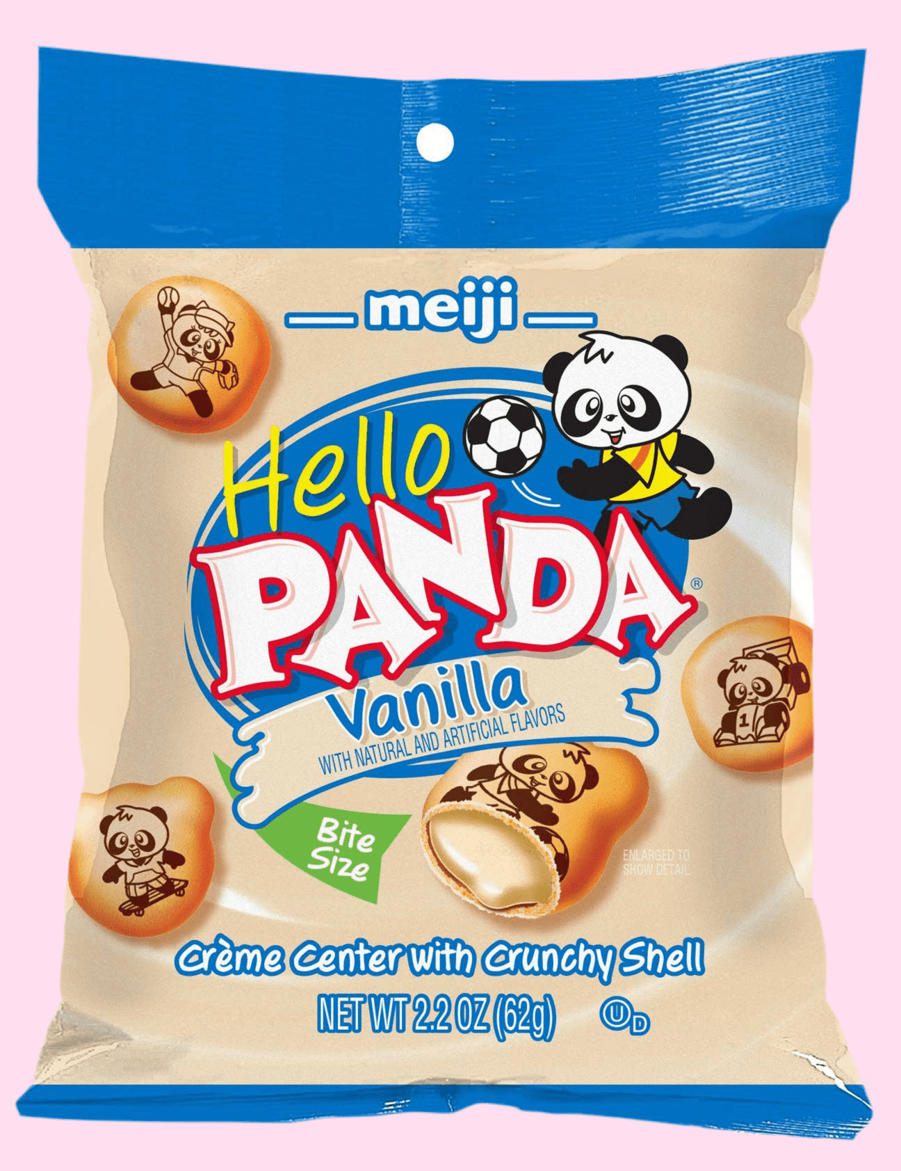 Meiji Hello Panda, Vanilla 2.2oz Bag - OVERRATED