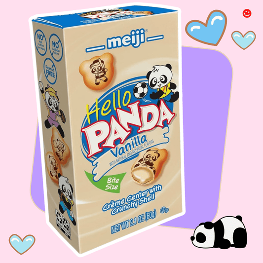 Meiji Hello Panda Vanilla Flavored Biscuit with Cream Filling - OVERRATED