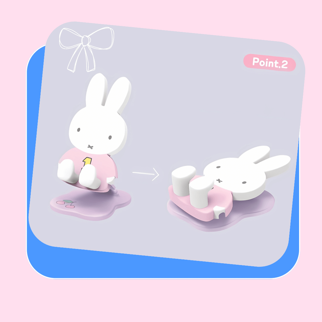 Miffy Figure Phone Grip with a Stand/Decoration Random Box - OVERRATED