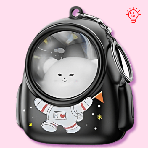 Mini Capsule Cat Keychain with Light - OVERRATED