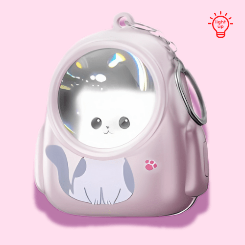 Mini Capsule Cat Keychain with Light - OVERRATED