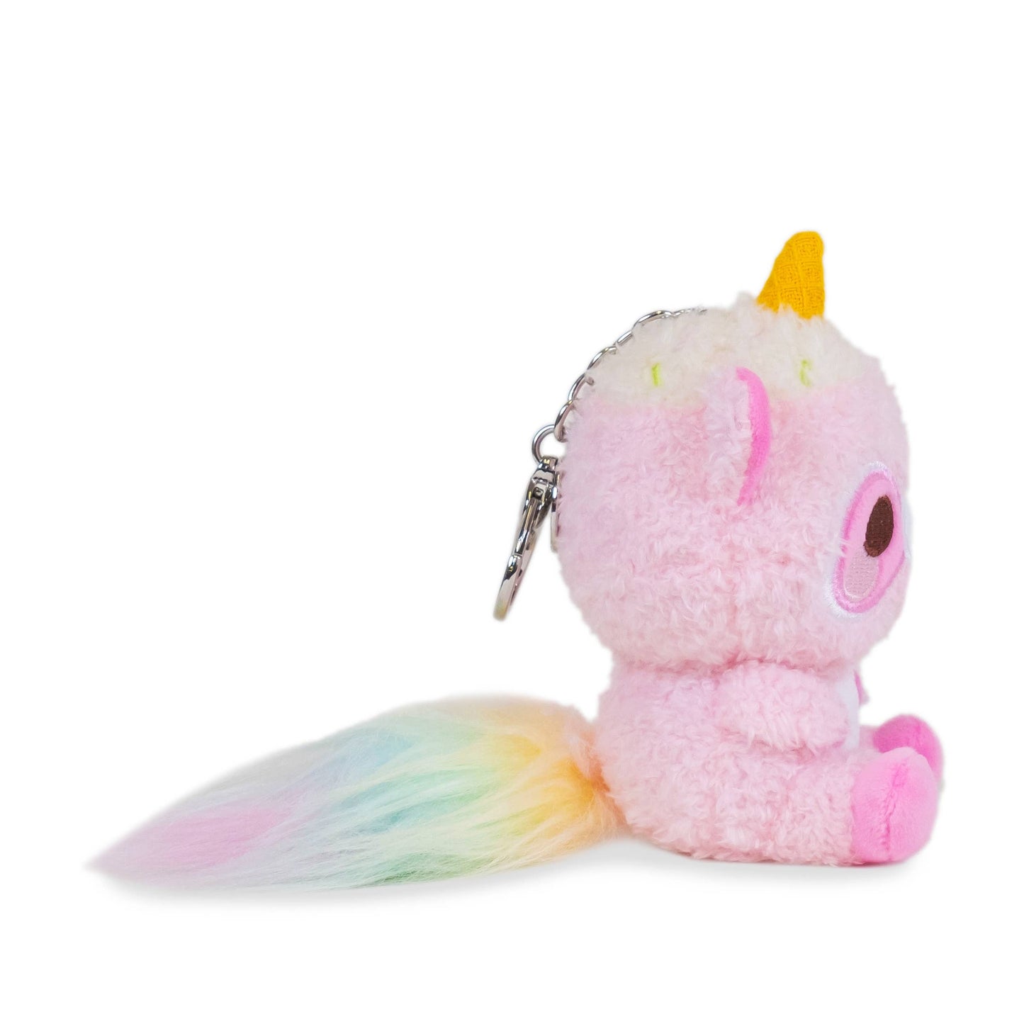 Mini Roxy Keychain (Cute Kawaii Pink Racoon Soft Plush Clip) - OVERRATED