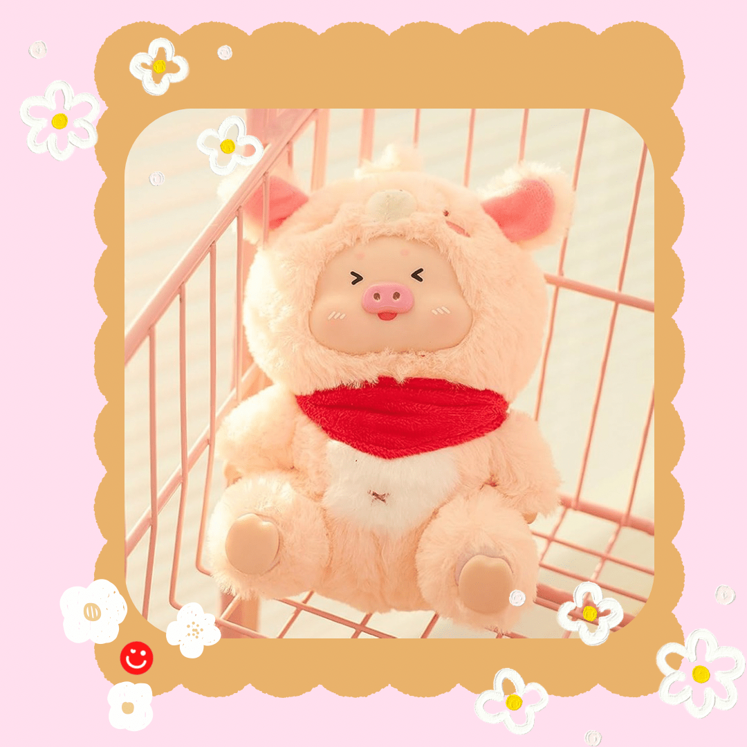 Mino Star Pig Paradise Plush Keychain Blind Box - OVERRATED