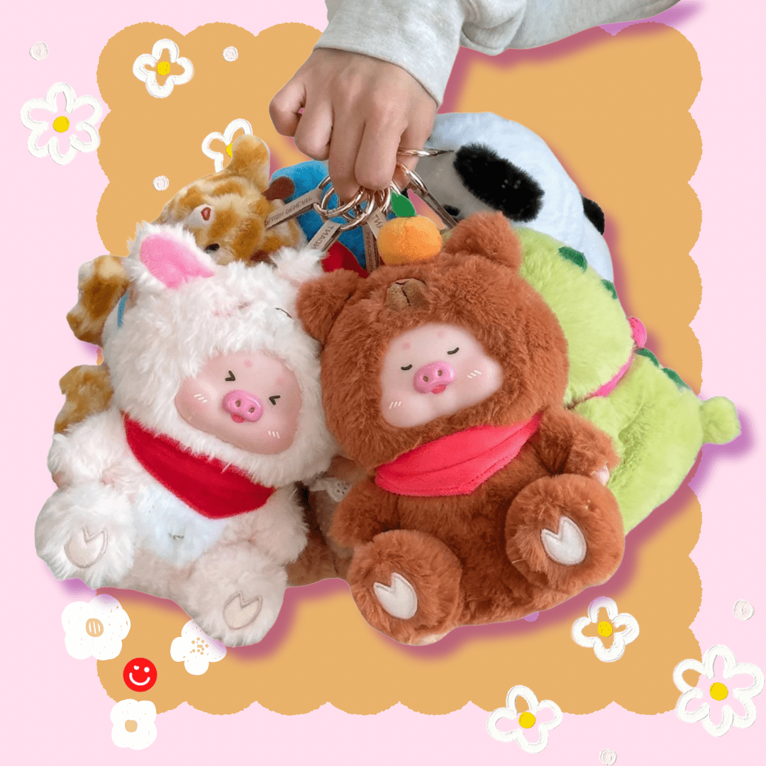 Mino Star Pig Paradise Plush Keychain Blind Box - OVERRATED