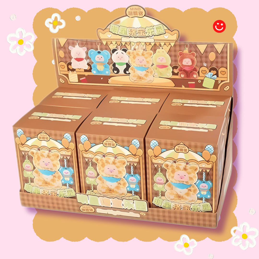 Mino Star Pig Paradise Plush Keychain Blind Box - OVERRATED