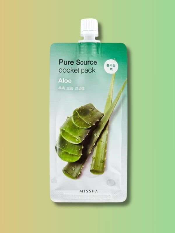 Korean Aloe Sleeping Mask | Missha Pocket Pack  OVERRATED