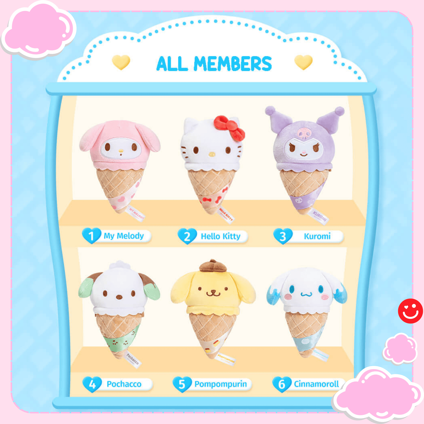 Moetch Sanrio Ice Cream Plush Squishy Blind Box - OVERRATED
