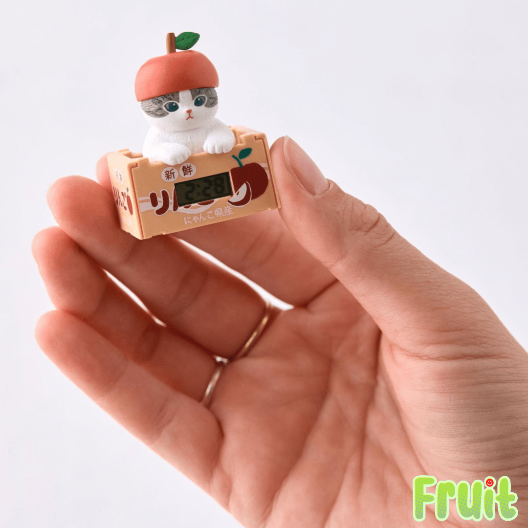 Mofusand Desk Clock Fruit Cat Blind Box - OVERRATED