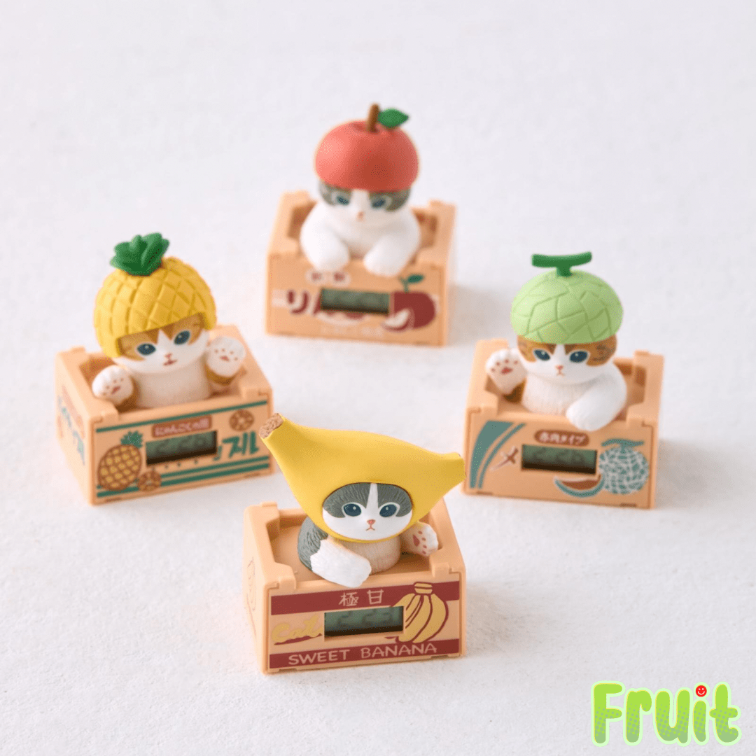 Mofusand Desk Clock Fruit Cat Blind Box - OVERRATED