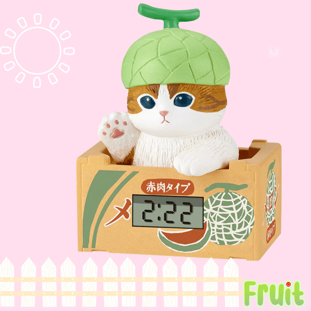 Mofusand Desk Clock Fruit Cat Blind Box - OVERRATED