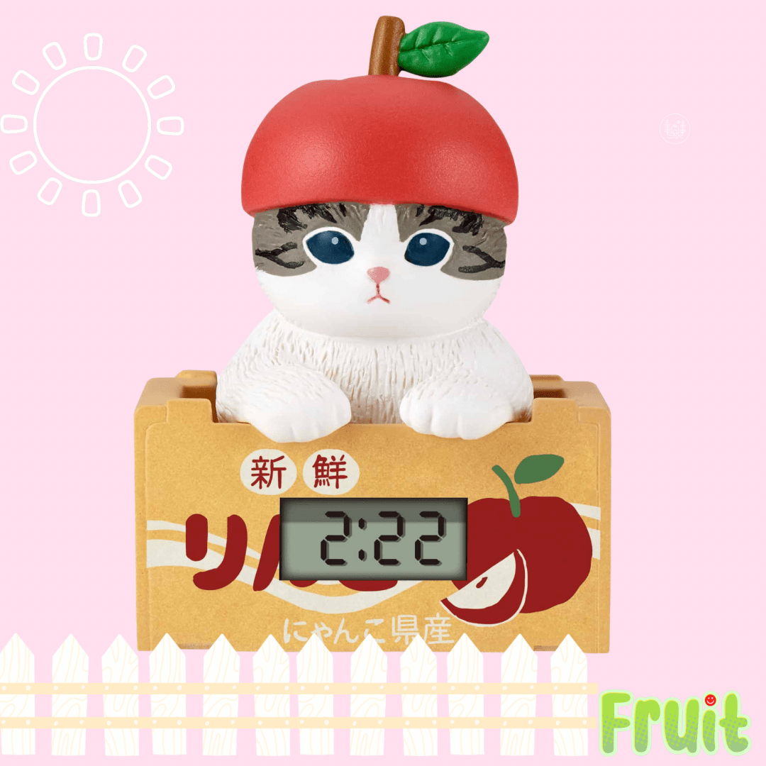 Mofusand Desk Clock Fruit Cat Blind Box - OVERRATED