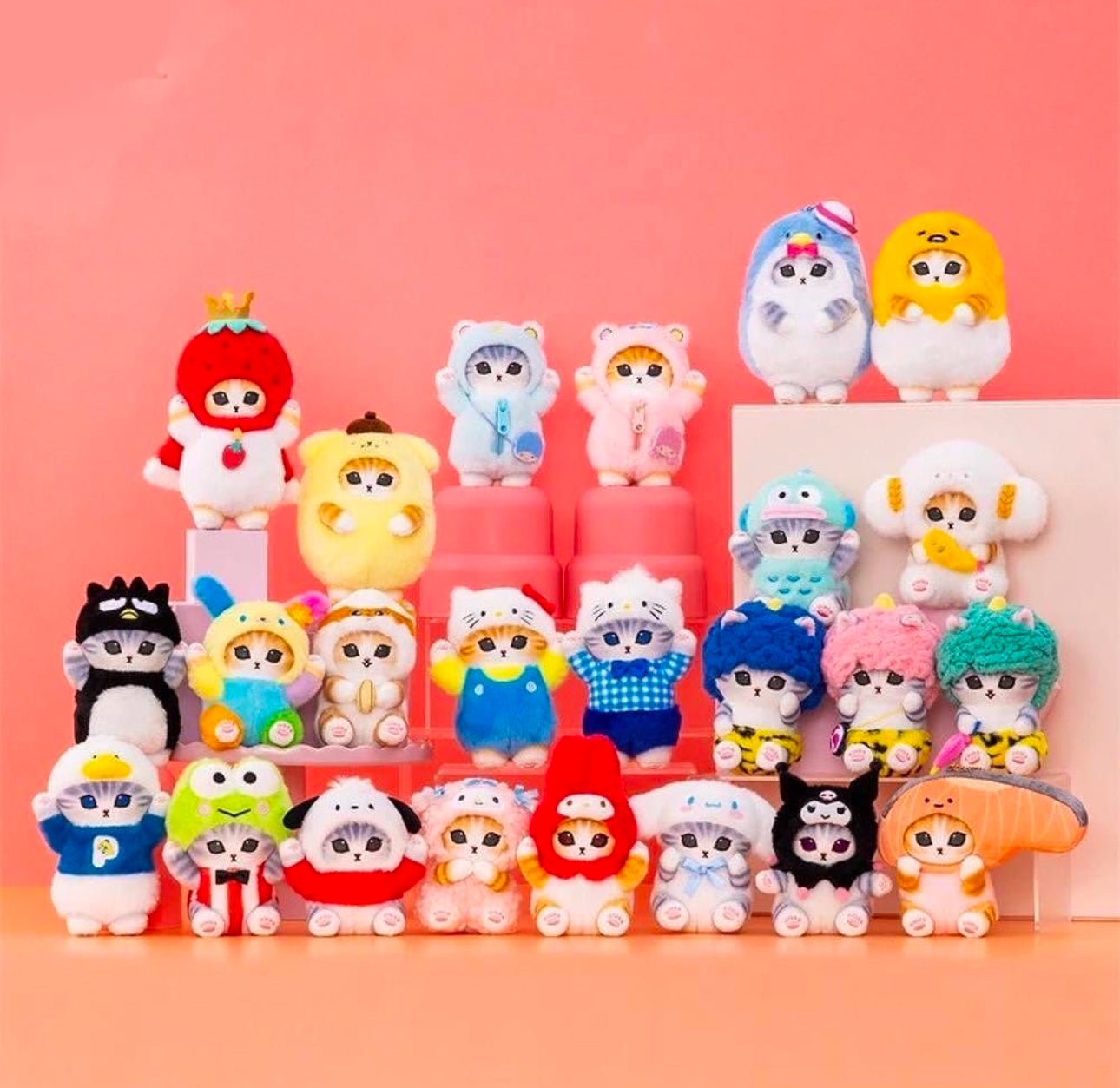 Mofusand X Sanrio Japan Edition Pochacco Keychain Plushie - OVERRATED