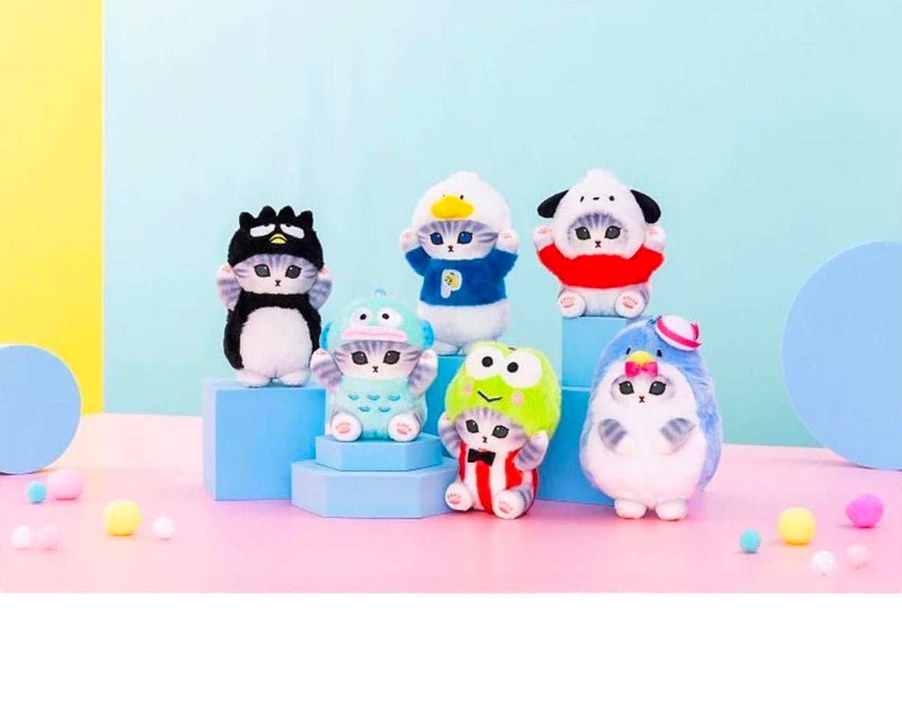 Mofusand X Sanrio Japan Edition Pochacco Keychain Plushie - OVERRATED