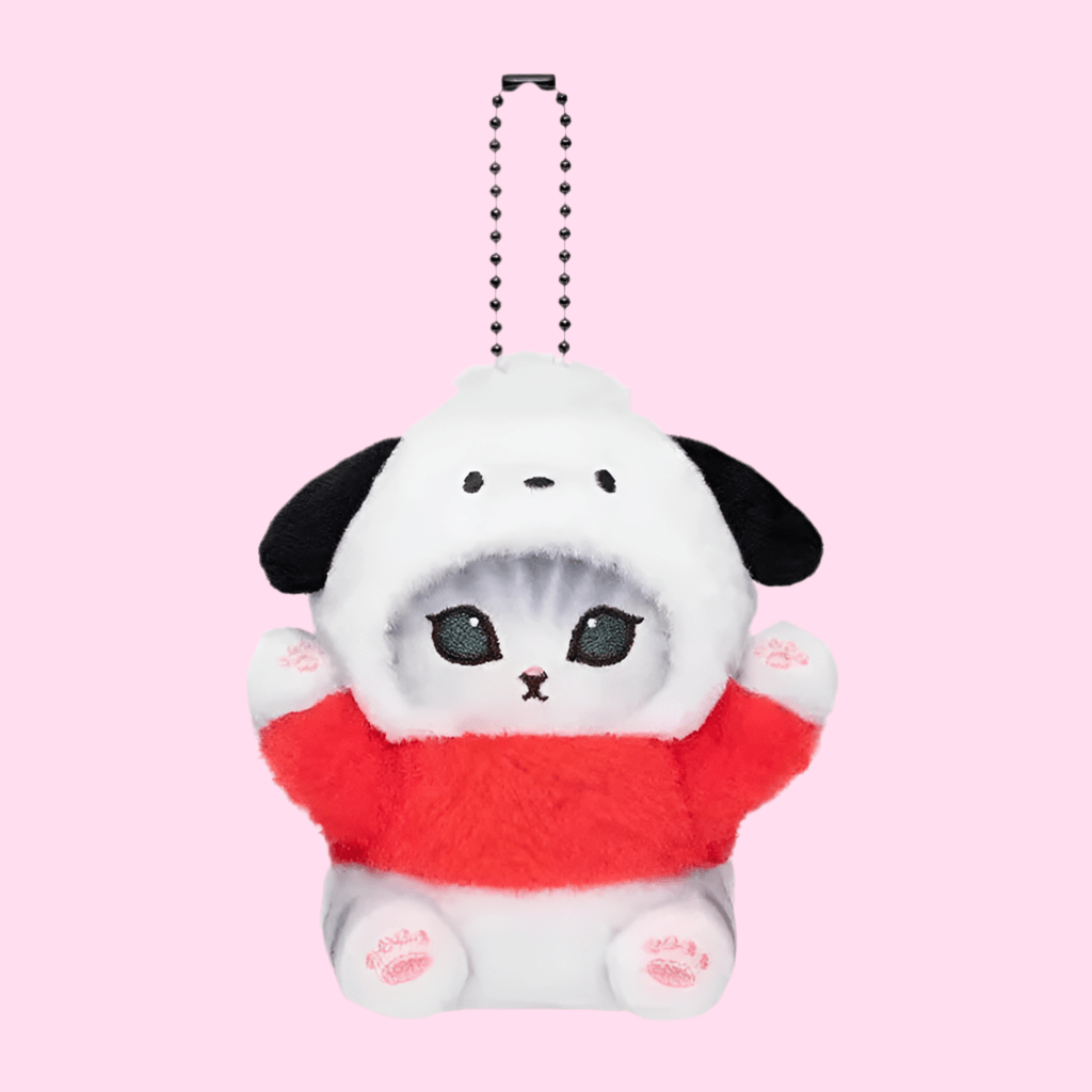Mofusand X Sanrio Japan Edition Pochacco Keychain Plushie - OVERRATED