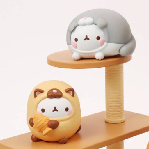 Molang Lazy Cat Costume Figure Blind Box Random Toy Vol.5 - OVERRATED