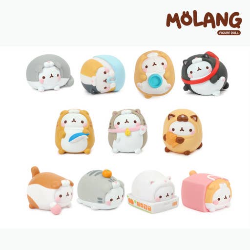 Molang Lazy Cat Costume Figure Blind Box Random Toy Vol.5 - OVERRATED