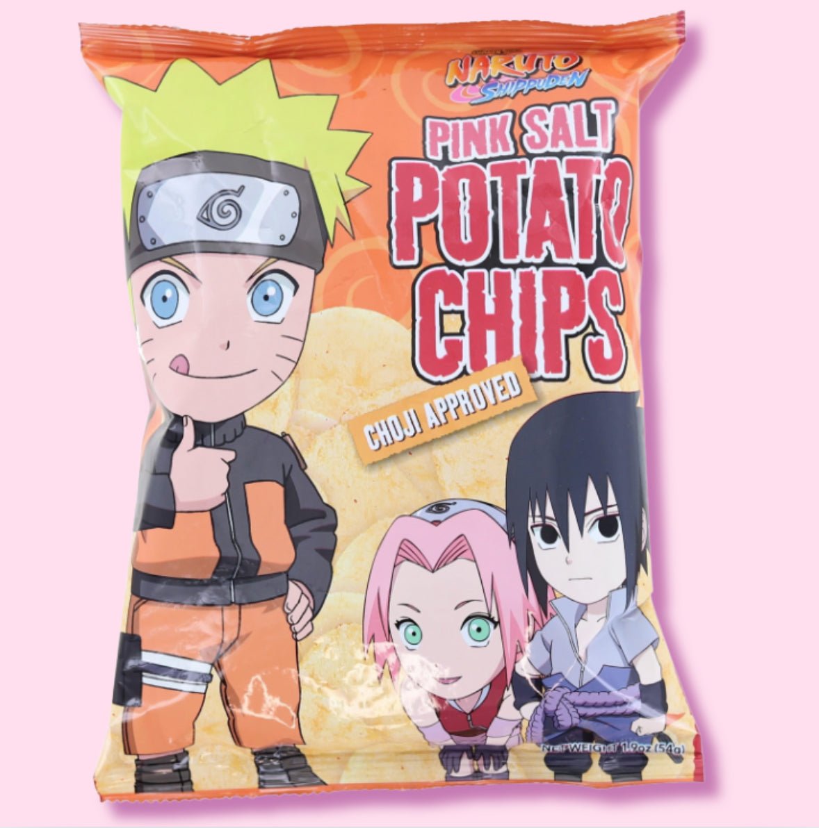 Naruto Pink Salt Flavor Potato Chips - OVERRATED