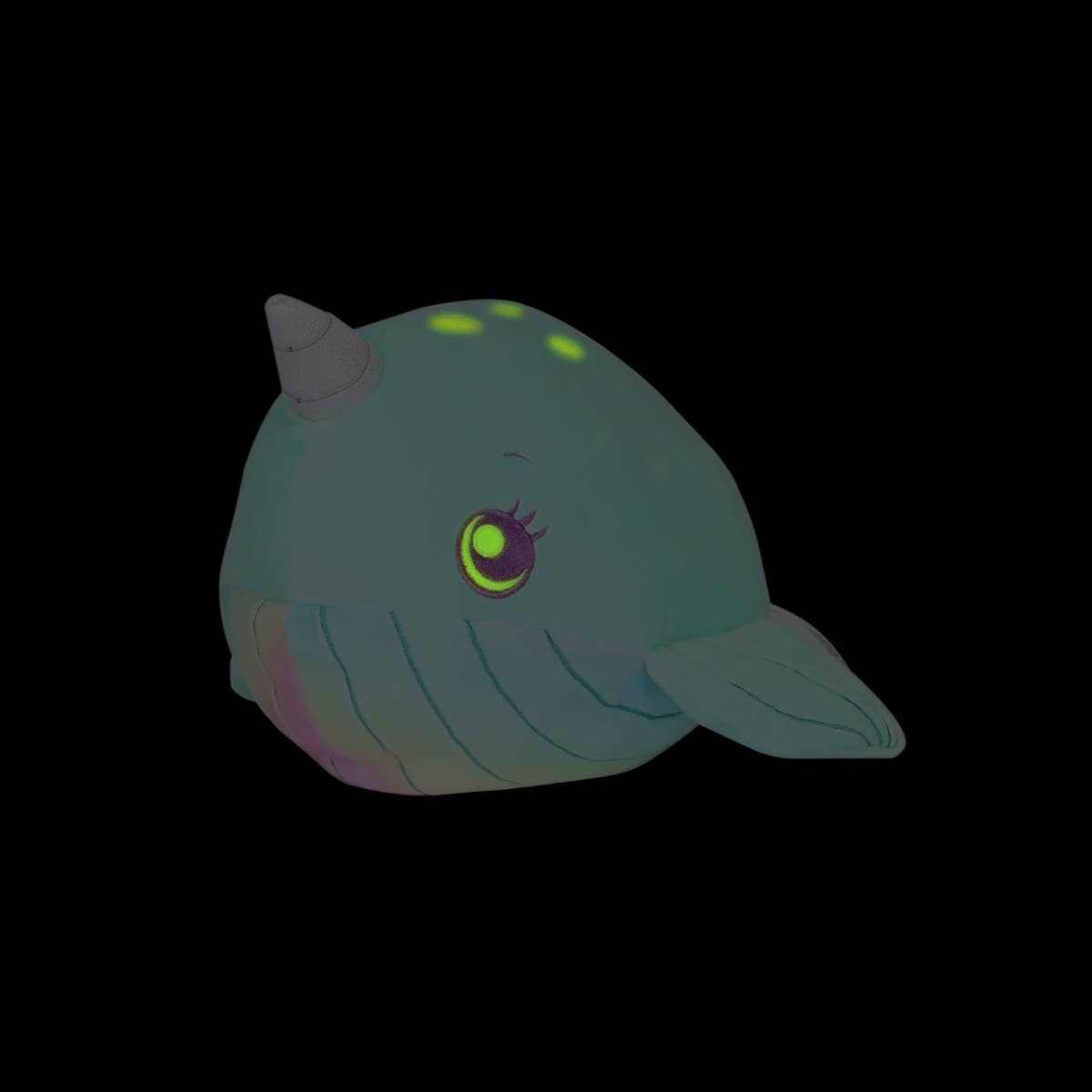 Nickie the Narwhal Glow in the Dark 7.5" Soft Plush Toy - OVERRATED