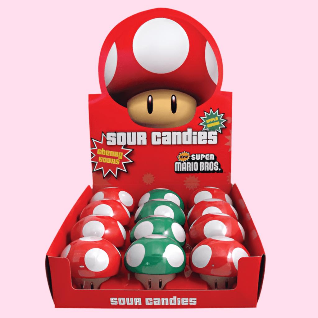Nintendo Mushroom Sours - OVERRATED