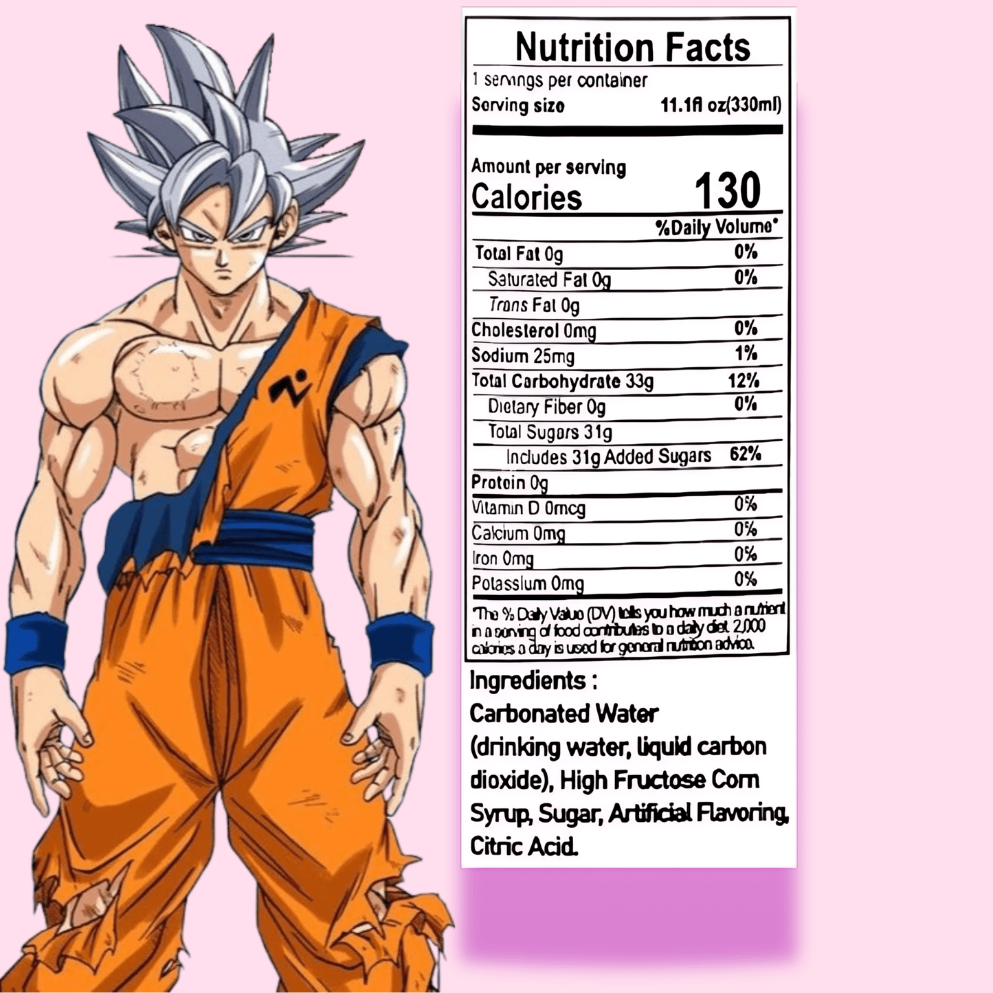 Ocean Bomb Dragon Ball Spakling Water Apple Flavor - OVERRATED