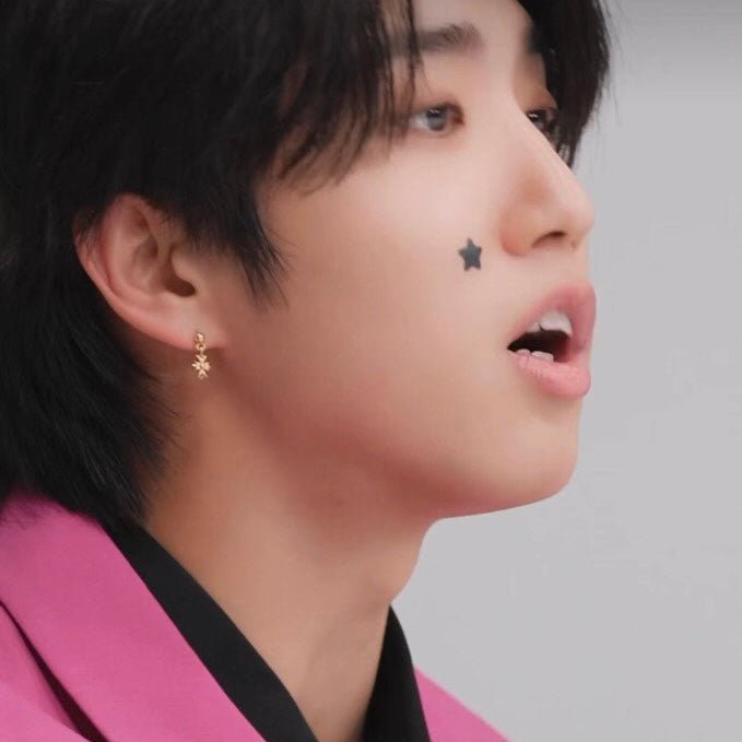 Korean acne spot patch OOTD Beauty Star male model applying patch on chin - Overrated Korean Beauty & More