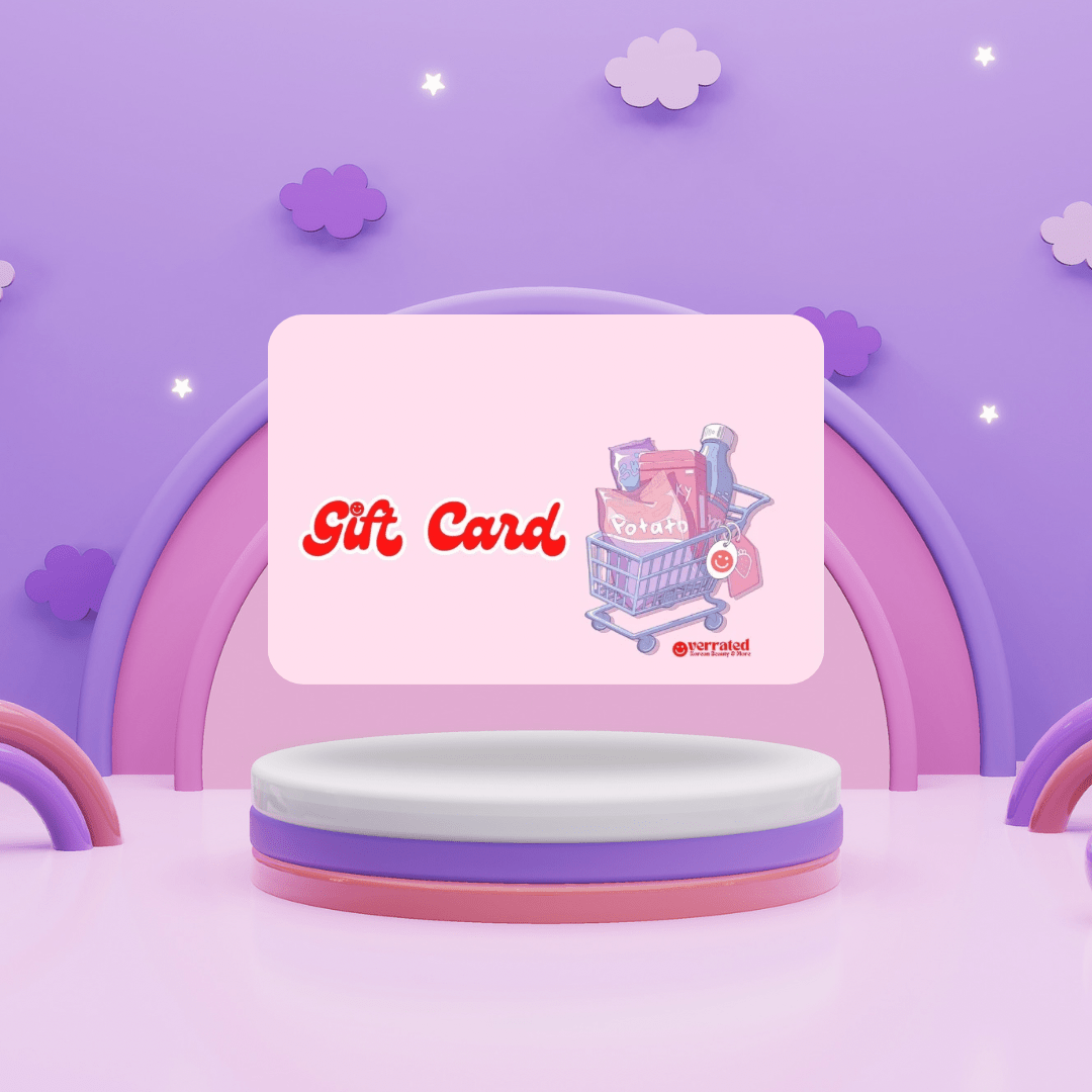 OVERRATED PLASTIC GIFT CARD - OVERRATED