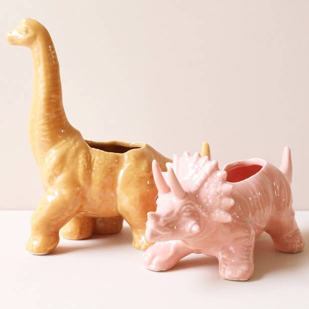 Pink Triceratops Dinosaur Planter - OVERRATED