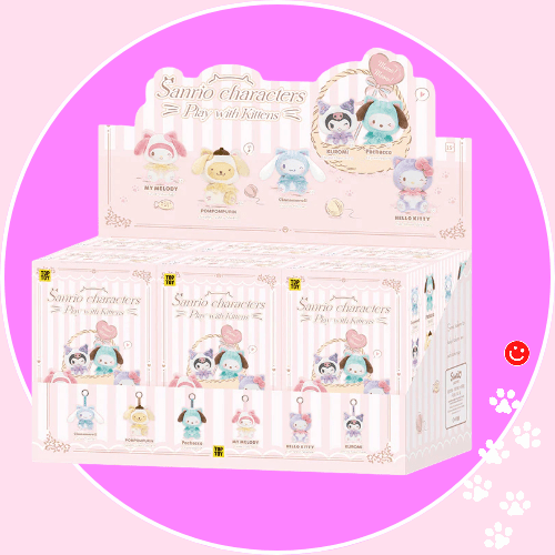 Play with Kittens Series Plush Keychains Gift Blind Box - OVERRATED