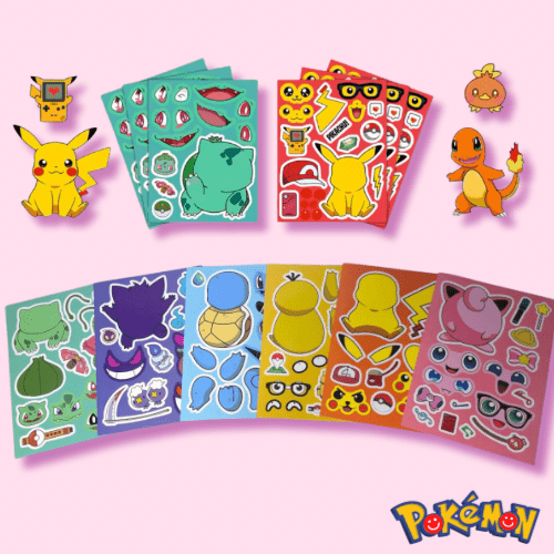 Pokémon D.I.Y. Sticker Sheet - OVERRATED