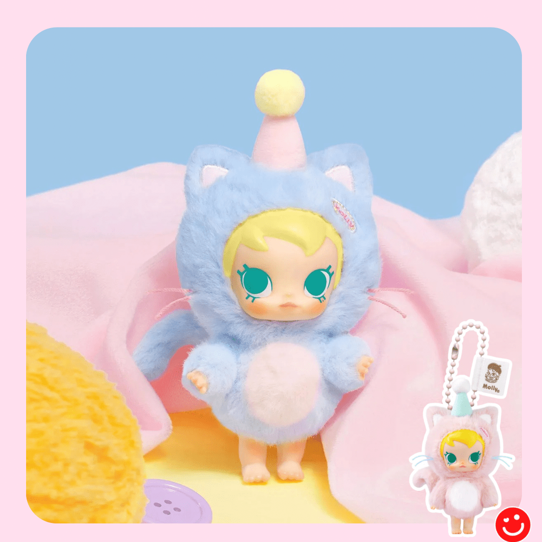 Pop Mart Baby Molly Pocket Friends Series Vinyl Plush Pendant Blind Box - OVERRATED